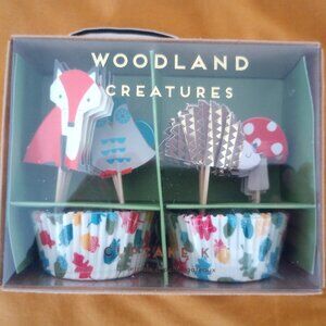 Meri Meri- Woodland creatures cupcake set-Brand new/sealed